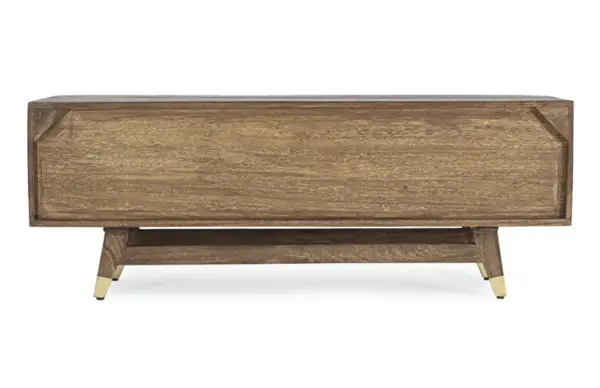 Mueble TV vintage 2 puertas 3 cajones Dhaval