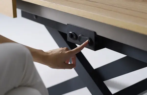 Mesa de centro convertible en comedor extensible Long way blanca