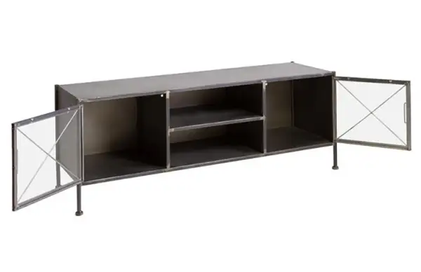 Mesa de TV 2 puertas 2 huecos industrial