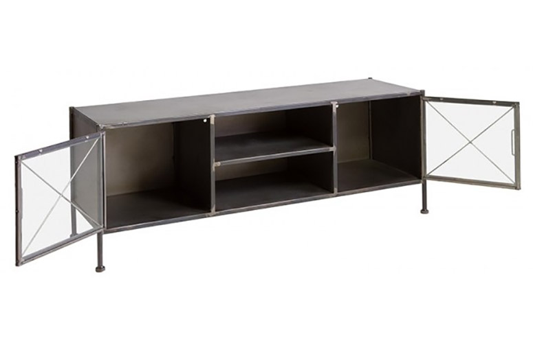 Mesa de TV 2 puertas 2 huecos industrial