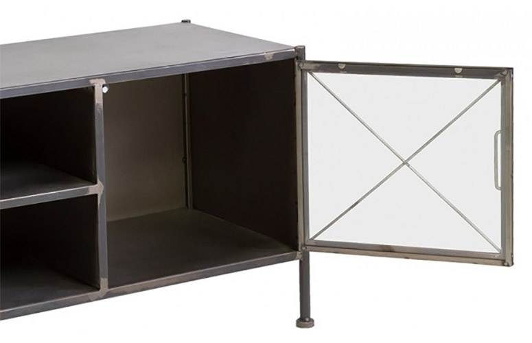 Mesa de TV 2 puertas 2 huecos industrial