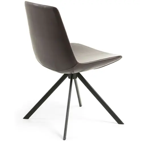 Silla marrón oscuro vintage Saz