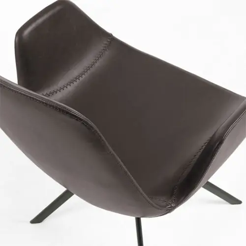 Sillón marrón oscuro vintage Minyas