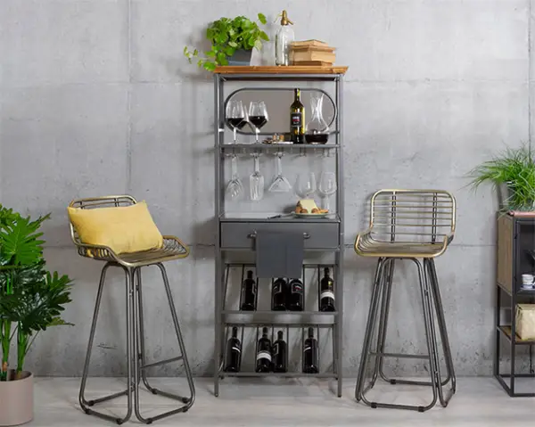 Estantería con botellero industrial Home