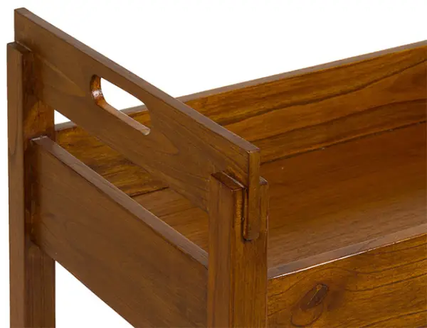 Mueble bar colonial con ruedas Rejecta