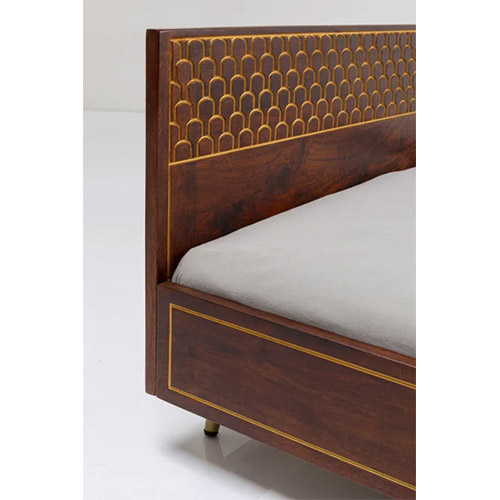 Cama de madera vintage 160x200 Muskat