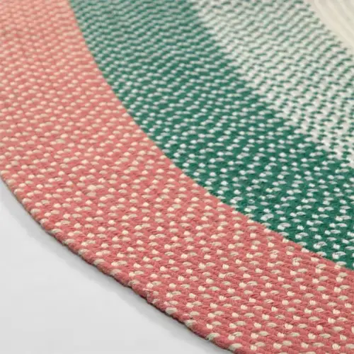 Alfombra de exterior rosa/verde Dalila
