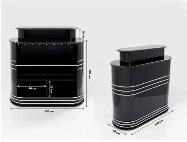 Mueble bar vintage con botellero High Fidelity