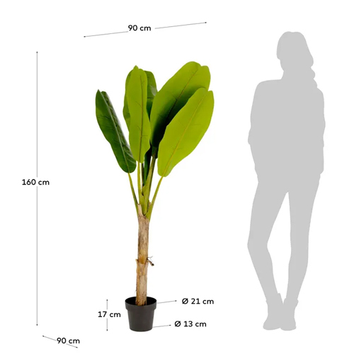 Planta artificial Banano