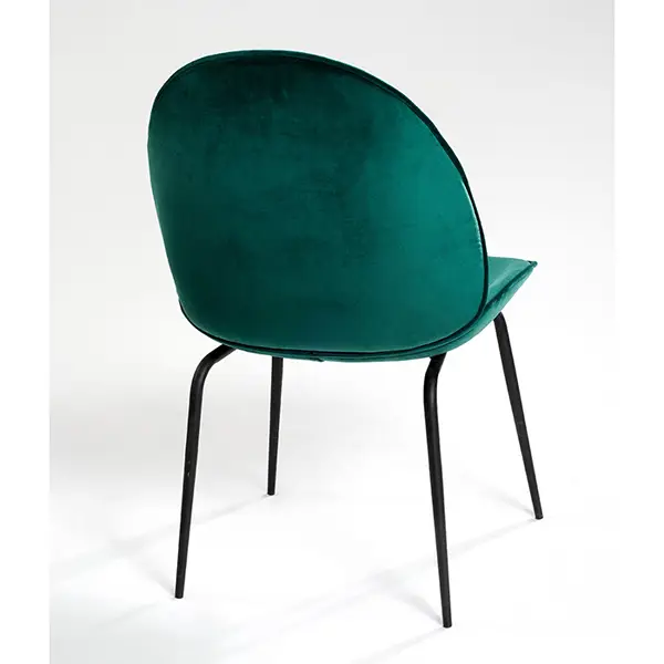 Silla diseño verde pata negra