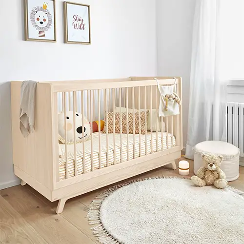 Cuna evolutiva de madera maciza fresno Maralis