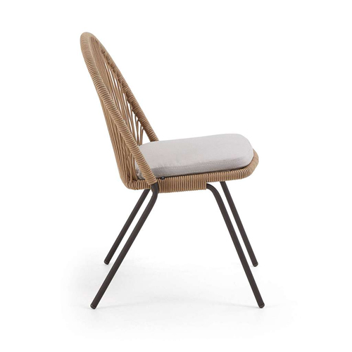 Silla de jardín beige Shann