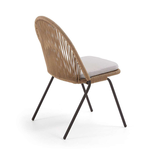 Silla de jardín beige Shann
