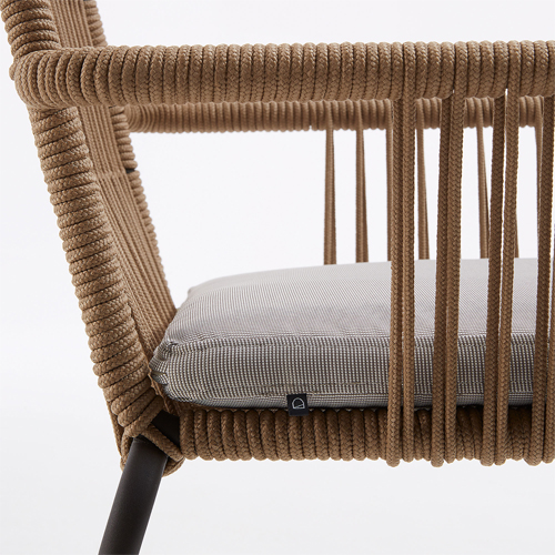 Silla de jardín beige Samanta