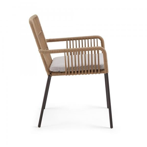 Silla de jardín beige Samanta