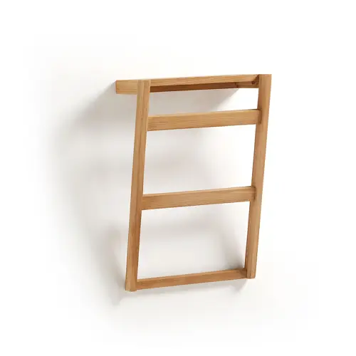 Toallero de pared madera maciza teca Kuveni