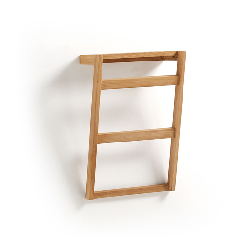 Toallero de pared madera maciza teca Kuveni