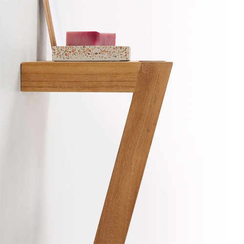 Toallero de pared madera maciza teca Kuveni