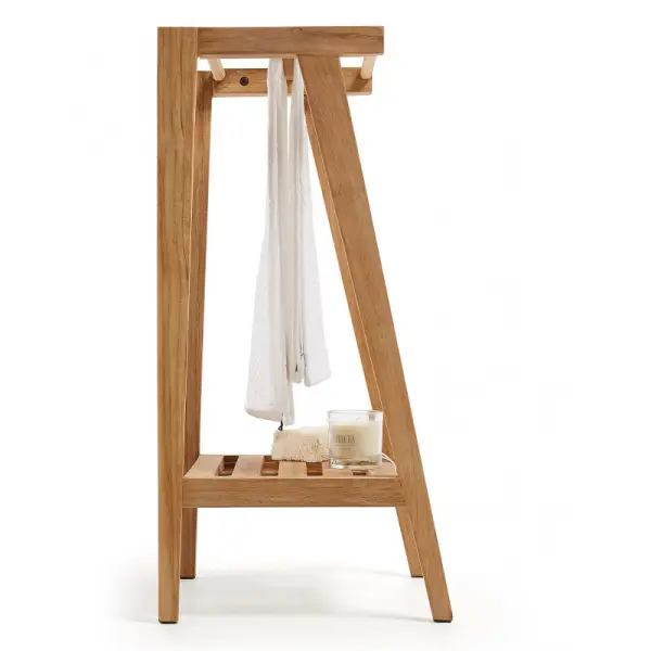 Toallero madera maciza teca Kuveni