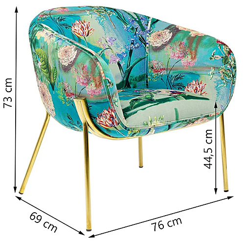 Sillón estampado floral Paradise