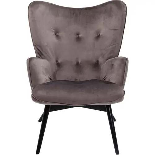 Butaca velvet vintage negra Vicky Kare