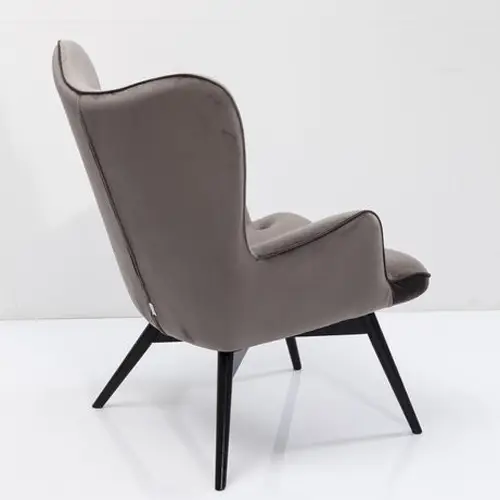 Butaca velvet vintage negra Vicky Kare