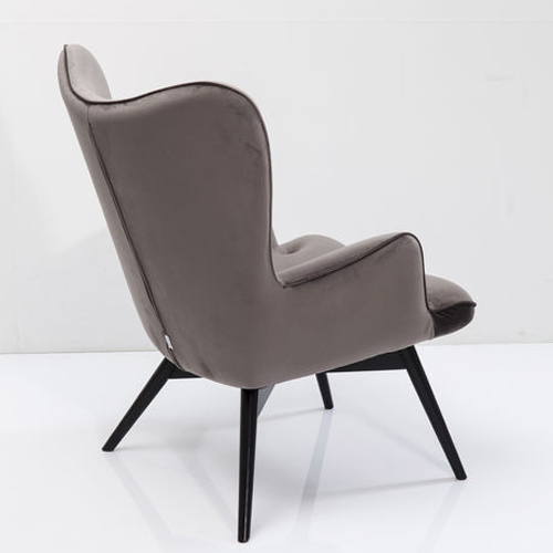 Butaca velvet vintage negra Vicky Kare