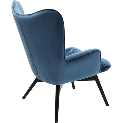 Butaca velvet vintage azul Vicky Kare