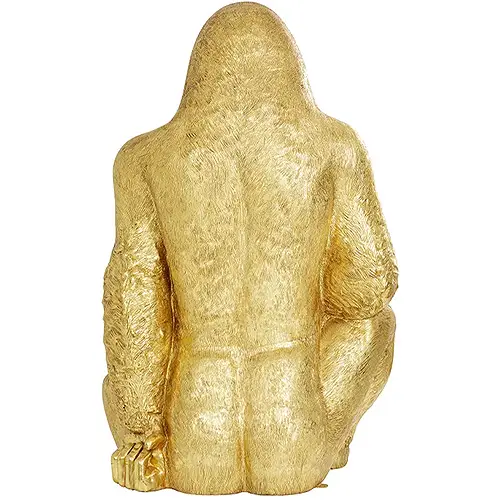 Figura decorativa gorila oro XXL