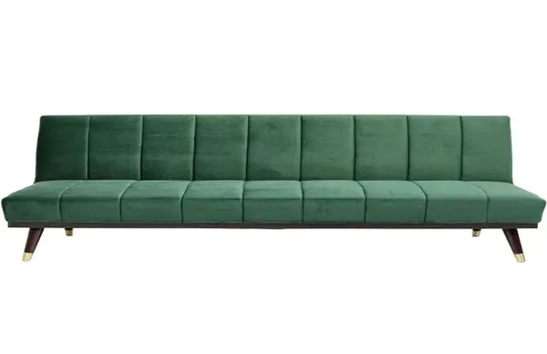 Sofá cama tapizado verde Whisky