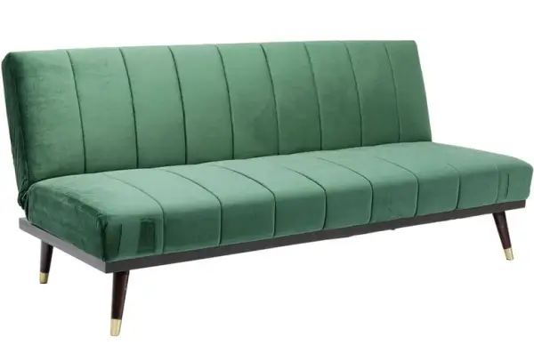 Sofá cama tapizado verde Whisky