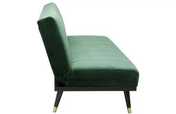 Sofá cama tapizado verde Whisky