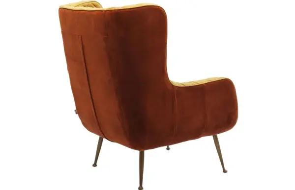 Sillón Nonna tapizado amarillo