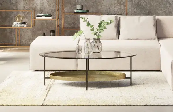 Alfombra Abstract Beige 240x170cm Poliéster