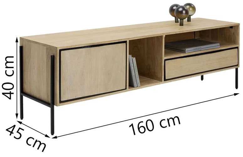 Mueble televisión Modena madera