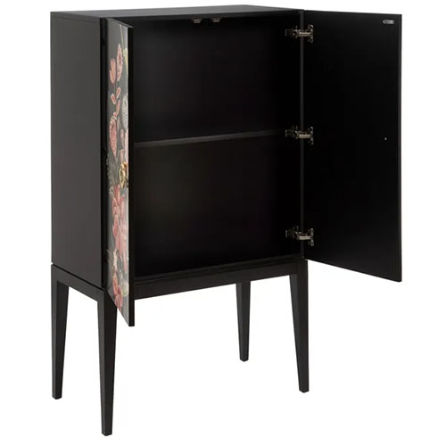 Armario vintage floral negro chinese
