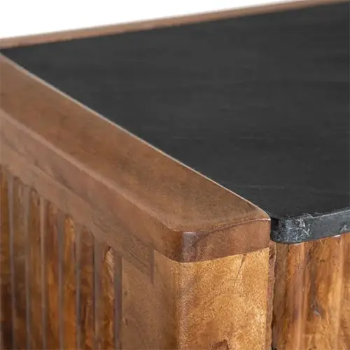 Aparador etnico de madera oscura