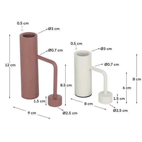 Set de 2 candelabros Shania