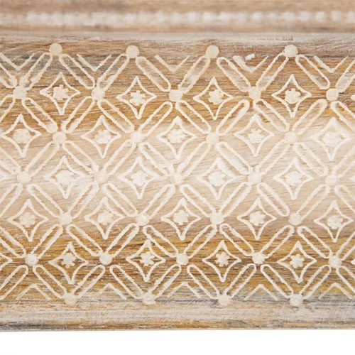 Consola vintage de madera natural