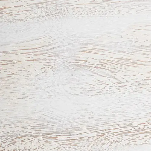 consola vintage rectangular de madera blanca rozada