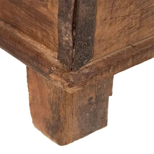 baul de madera natural teka