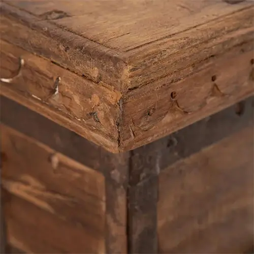 baul de madera natural teka