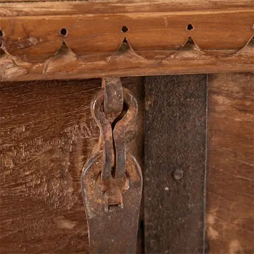 baul de madera natural teka