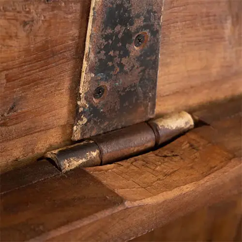 baul de madera natural teka