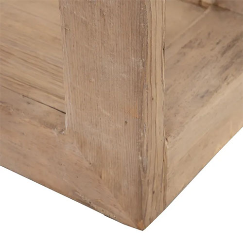 Estanteria de tres baldas de madera de pino natural