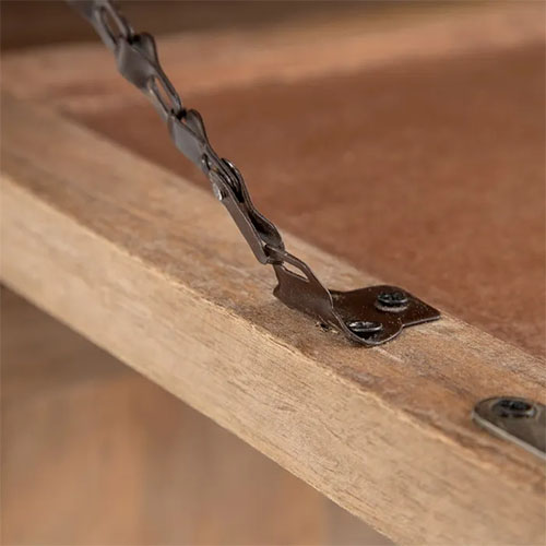 Mueble auxiliar de madera de mango natural