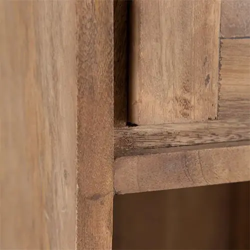 Mueble auxiliar de madera de mango natural
