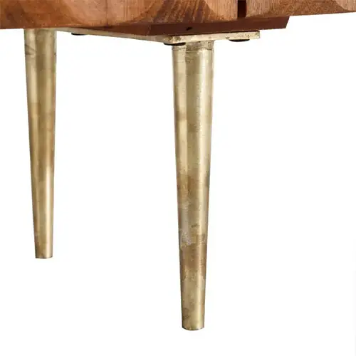 aparador vintage de madera y hierro