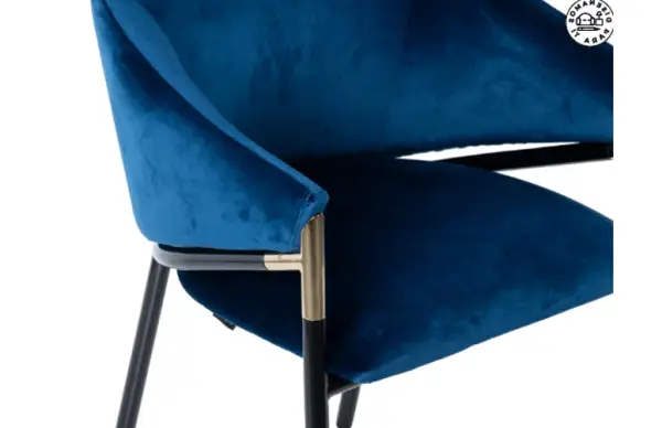 Silla Velvet Atlanta azul