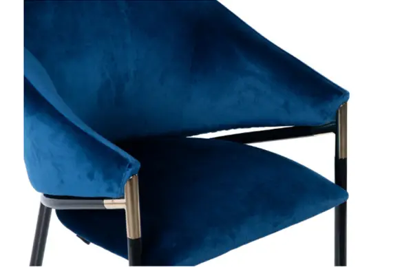 Silla Velvet Atlanta azul